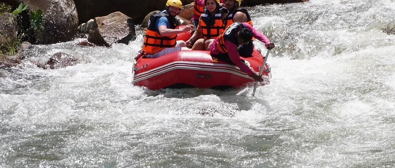 White Water Rating (5 Km.) + Lunch + Zipline + SIC Transfer (Incl. Elephant Trekking 30 mins.)